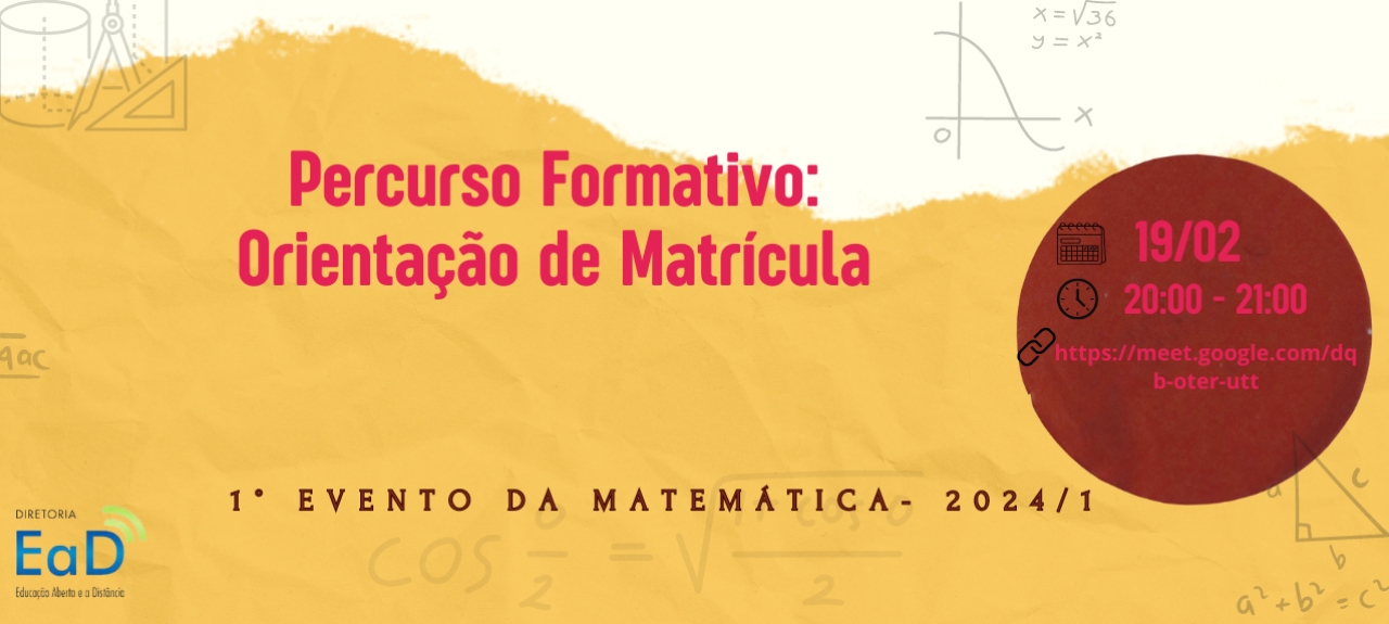 Percurso Formativo: Orientação de Matrícula