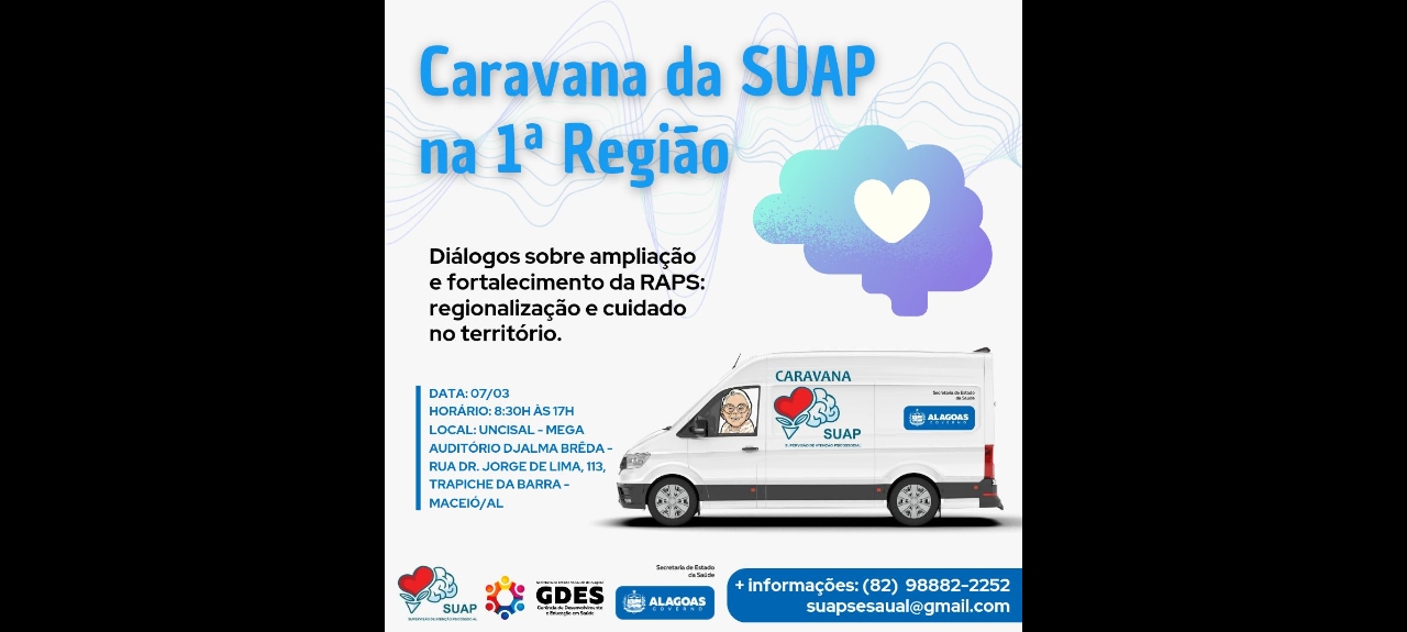 Caravana da SUAP na 1ª Região de Saúde de Alagoas