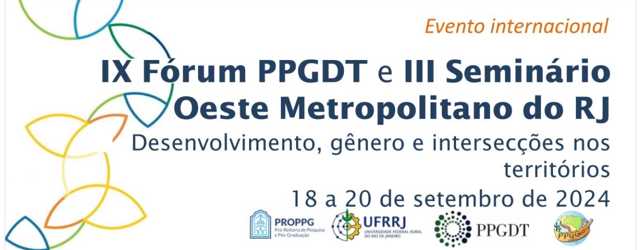 IX Fórum PPGDT e III Seminário Oeste Metropolitano do Rio de Janeiro