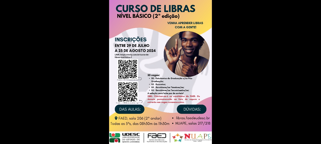 CURSO DE LIBRAS (NÍVEL BÁSICO)