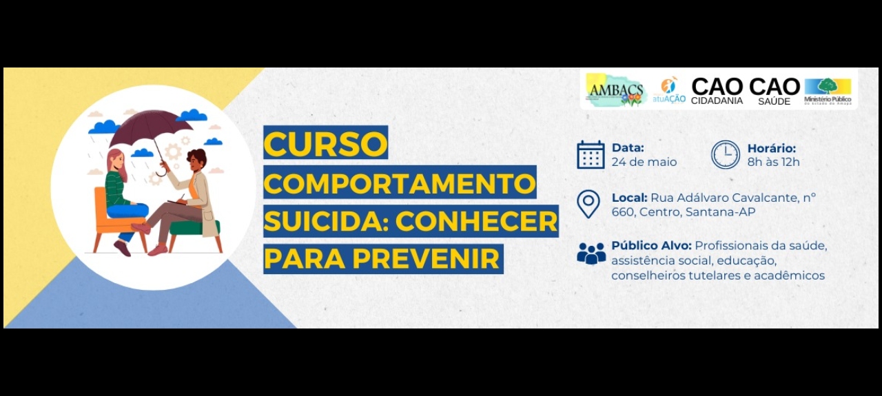 CURSO COMPORTAMENTO SUICIDA: CONHECER PARA PREVENIR