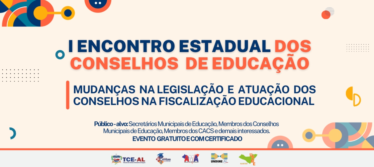 I ENCONTRO ESTADUAL DOS CONSELHOS DE EDUCAÇÃO