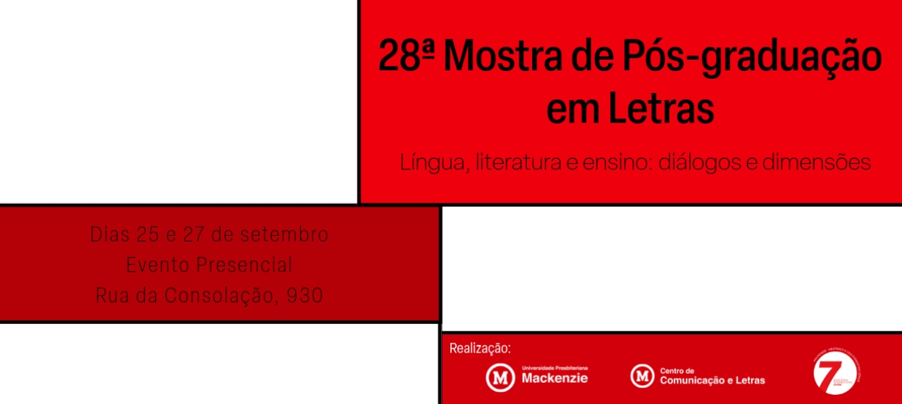 XXVIII Mostra de Pós-Graduação em Letras