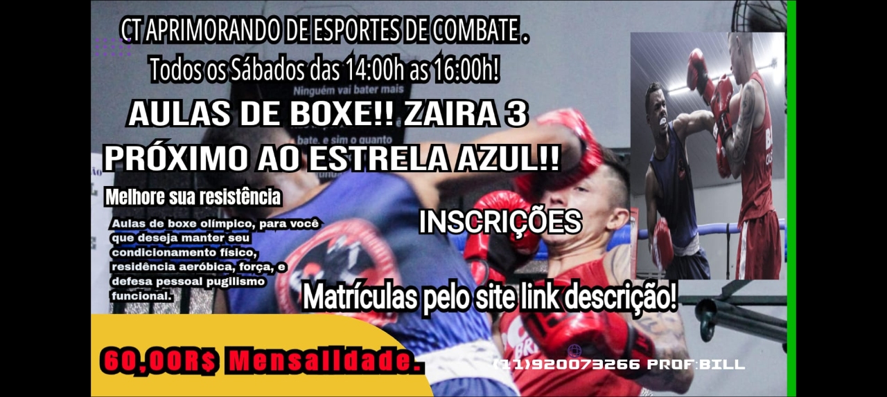 AULAS DE INICIALIZAÇÃO BOXE !!