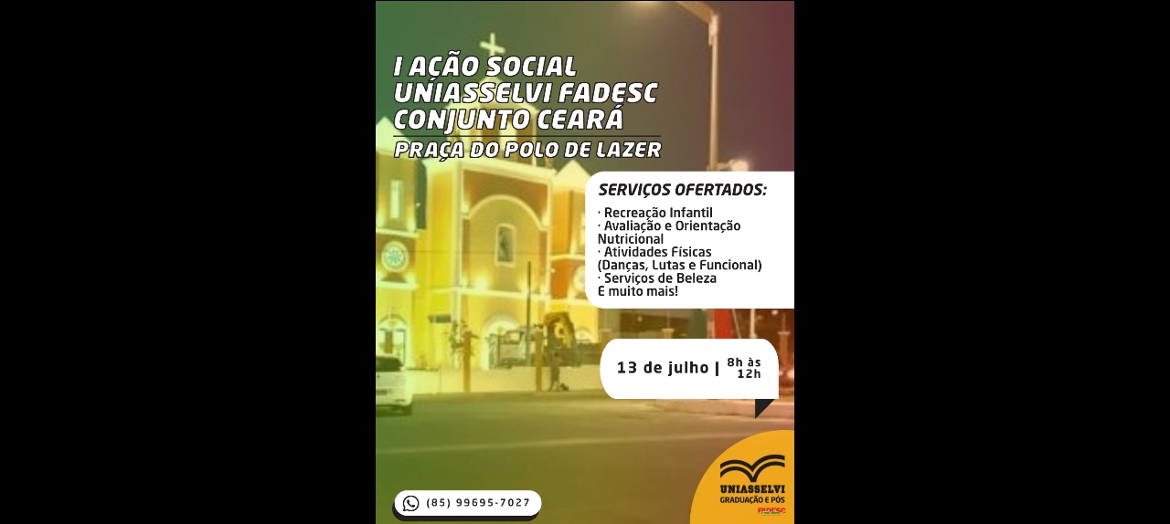 I Ação Social Uniasselvi Fadesc Polo Conjunto Ceará