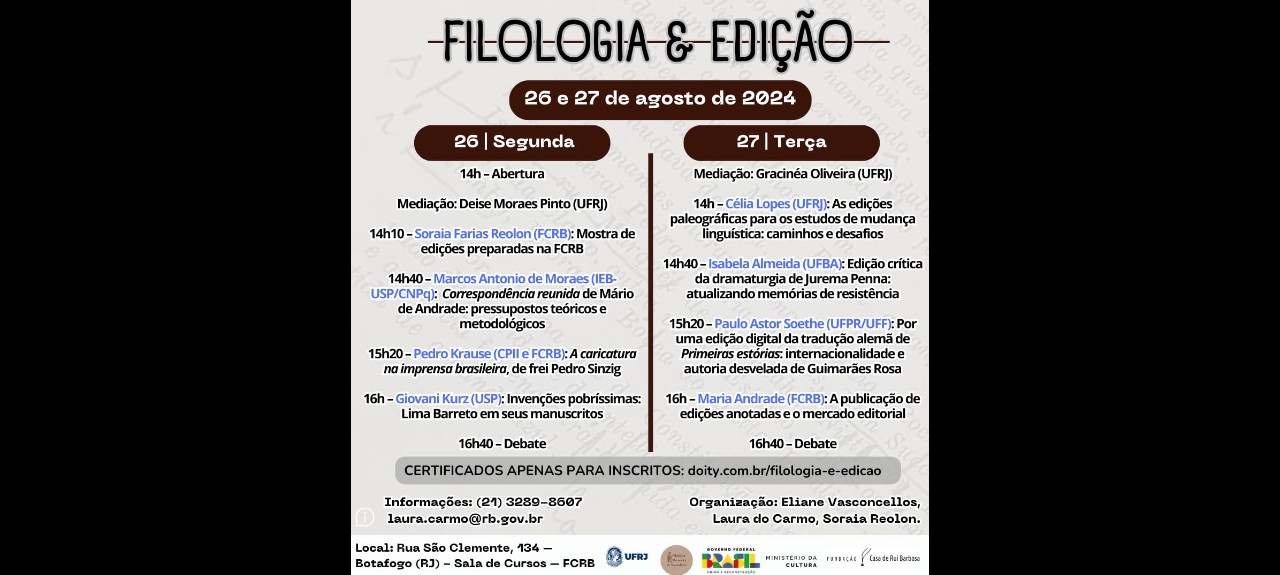 Filologia e Edição