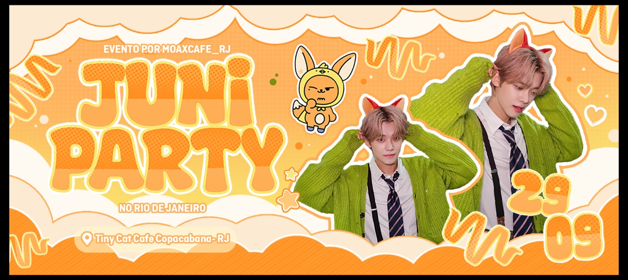 JUNI PARTY NO RIO DE JANEIRO- EVENTO DE ANIVERSÁRIO DO YEONJUN DO TXT- MOA CAFÉ RJ