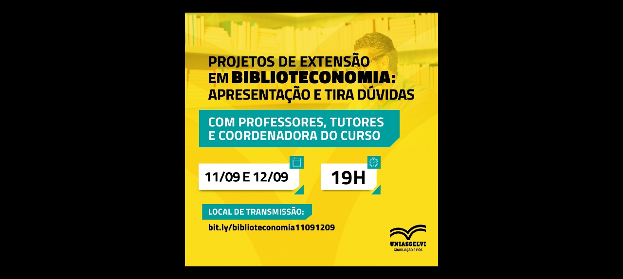 Projeto de extensão em Biblioteconomia apresentação e tira dúvida - noite 3