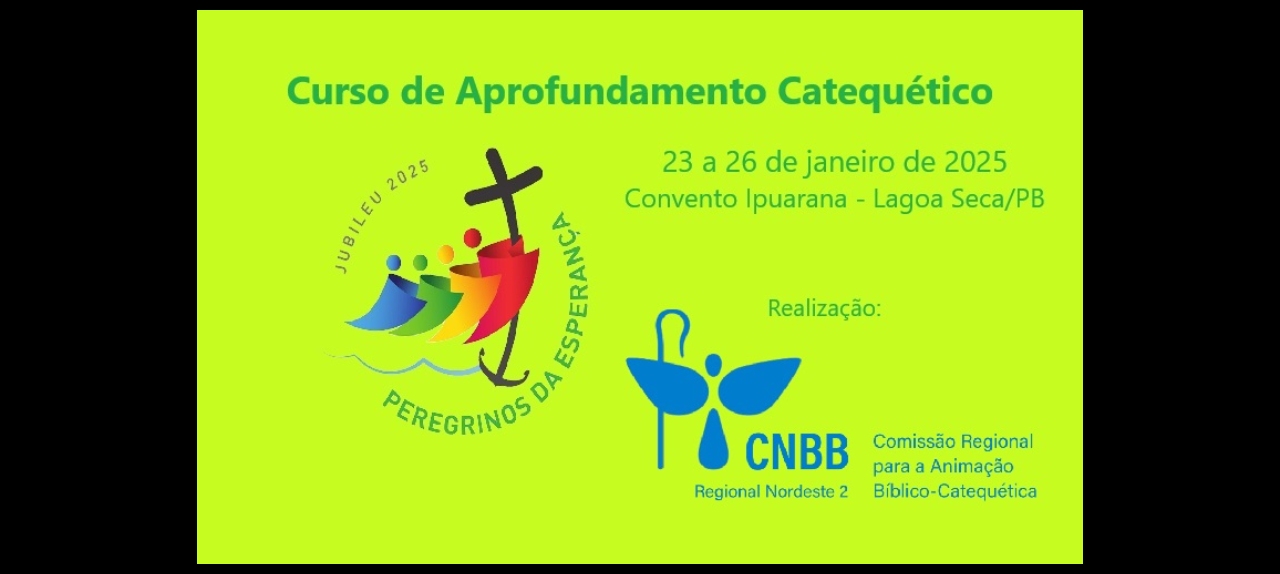 CURSO DE APROFUNDAMENTO CATEQUÉTICO - Janeiro/2025