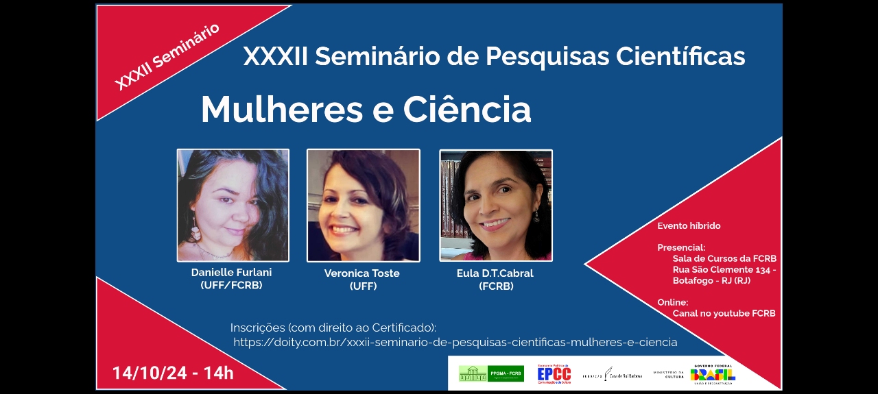 XXXII Seminário de Pesquisas Científicas: Mulheres e Ciência