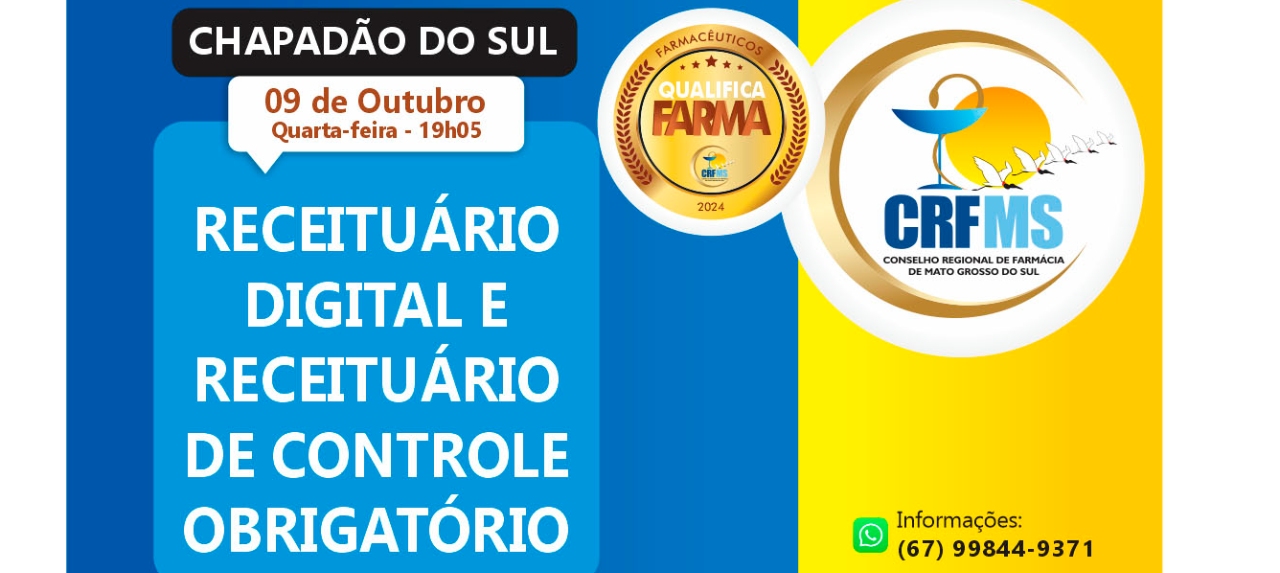 CHAPADÃO DO SUL - QualificaFarma: Receituário Digital e Receituários de Controle Obrigatório