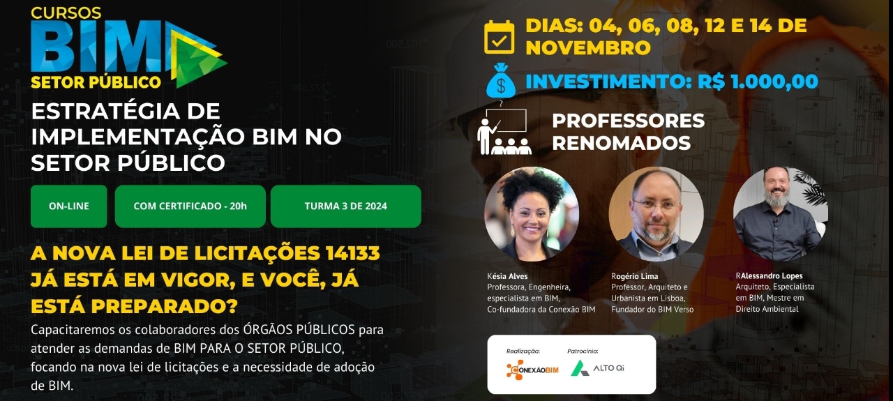Curso BIM no Setor Público - Turma 3 de 2024