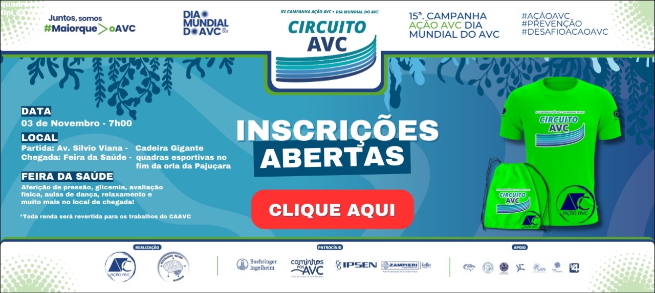 XV CAMPANHA AÇÃO AVC - DIA MUNDIAL DO AVC