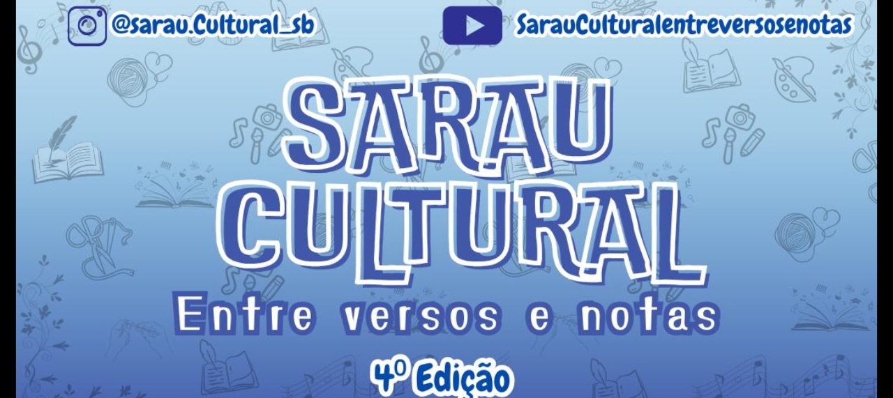 Sarau cultural: entre versos e notas.