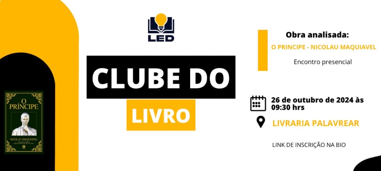 Clube do livro: O príncipe - Nicolau Maquiavel