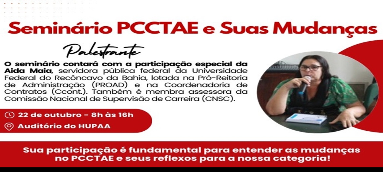 Seminário PCCTAE e suas mudanças