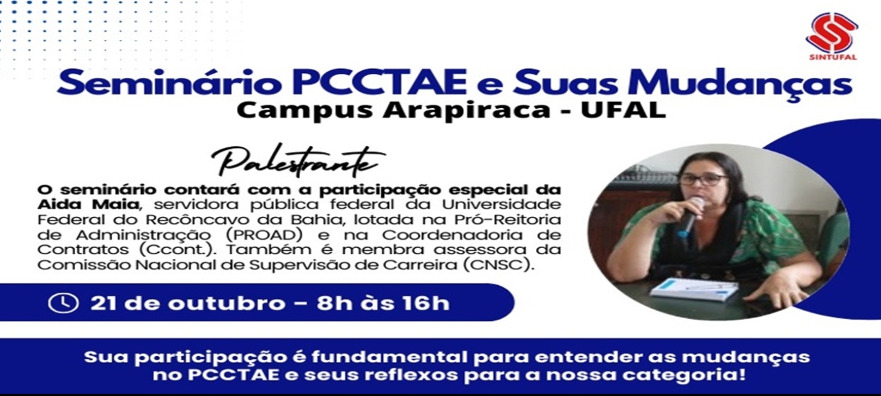 Seminário PCCTAE e suas mudanças