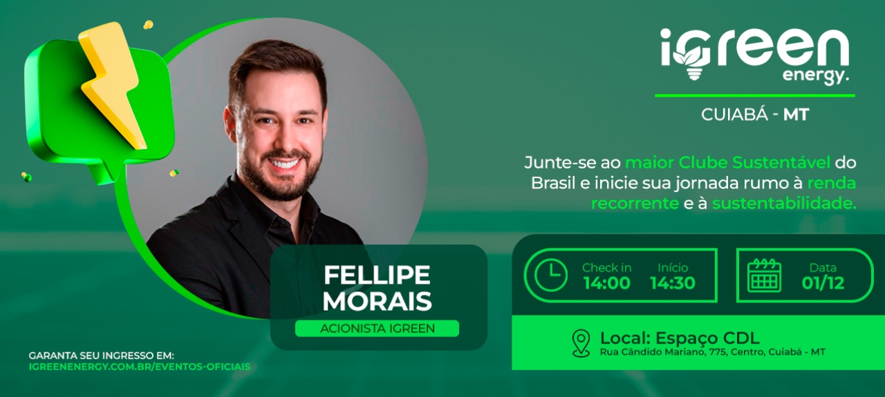 Evento Presencial iGreen - Cuiabá (MT) 01/12