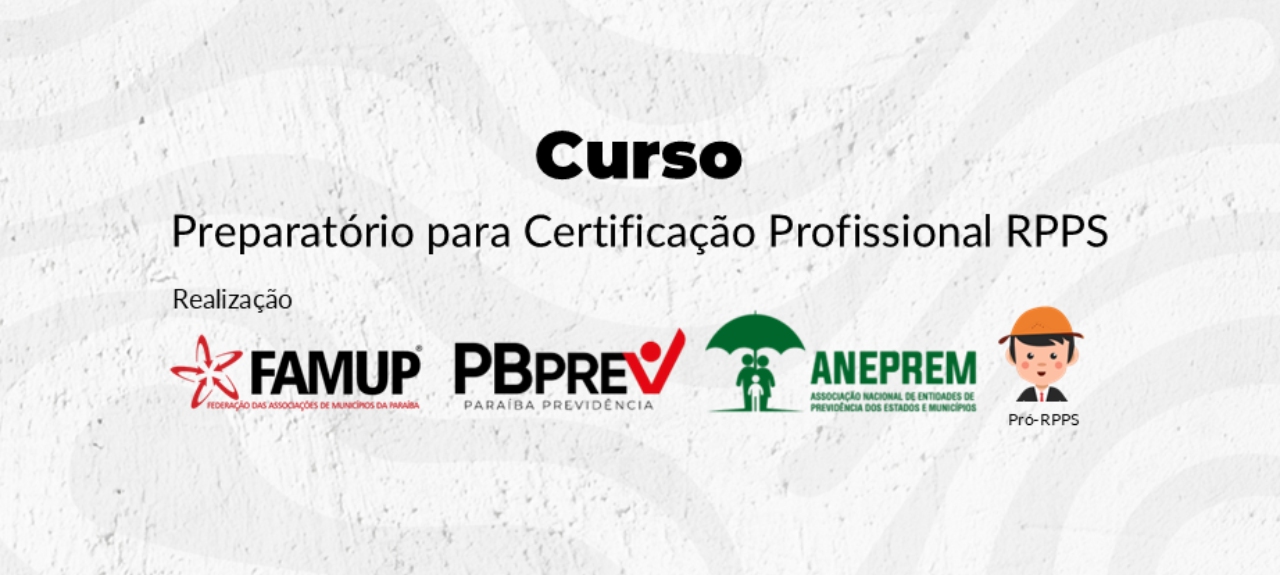 Curso Preparatório Certificação Profissional RPPS - Novos Gestores