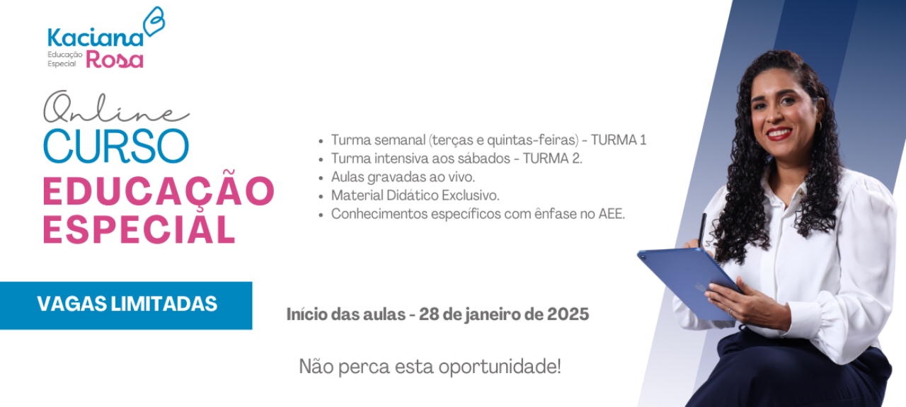 CURSO DE APERFEIÇOAMENTO EM  EDUCAÇÃO ESPECIAL COM ÊNFASE NO ATENDIMENTO EDUCACIONAL ESPECIALIZADO - AEE