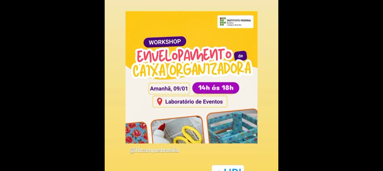 Workshop caixas organizadoras - faça vc mesmo