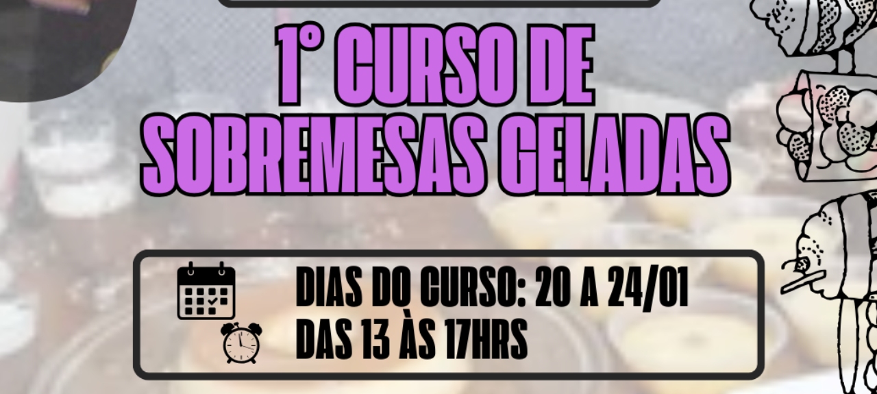 1° curso de sobremesas geladas