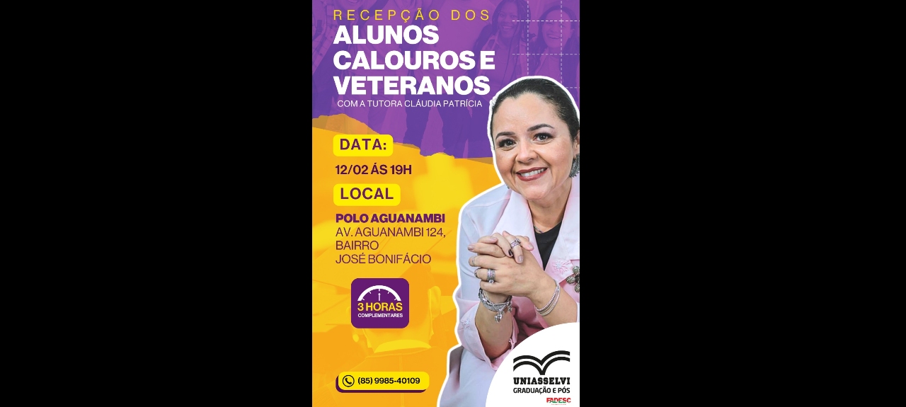 RECEPÇÃO DE CALOUROS E VETERANOS - 2025/1