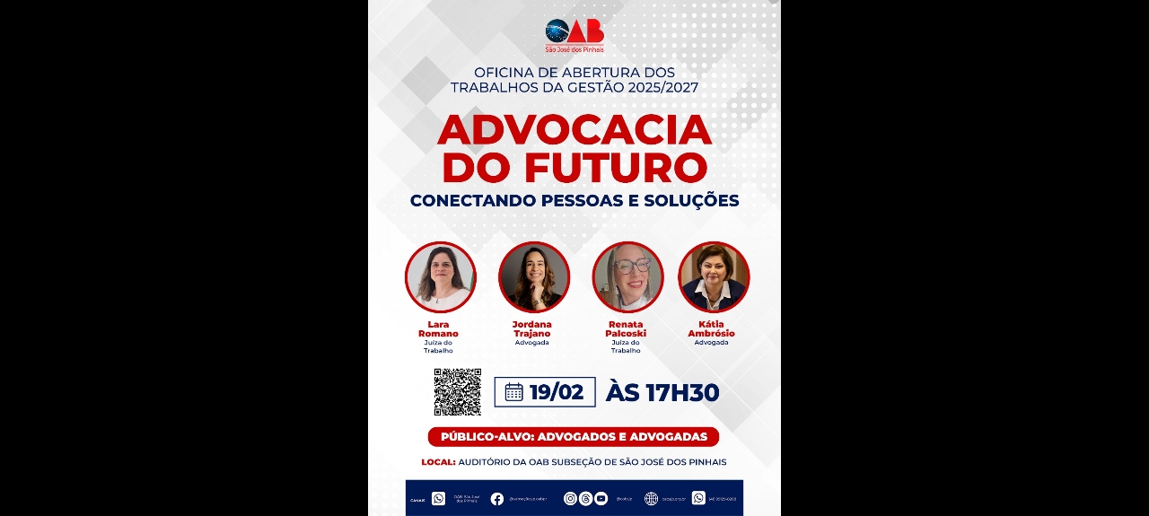 OFICINA DE ABERTURA DOS TRABALHOS DA GESTÃO 2025/2027