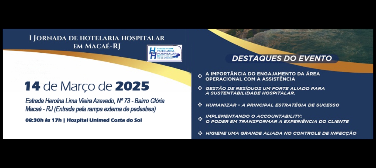 I JORNADA DE HOTELARIA HOSPITALAR EM MACAÉ – 2025