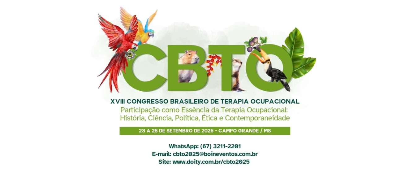 XVIII CONGRESSO BRASILEIRO DE TERAPIA OCUPACIONAL