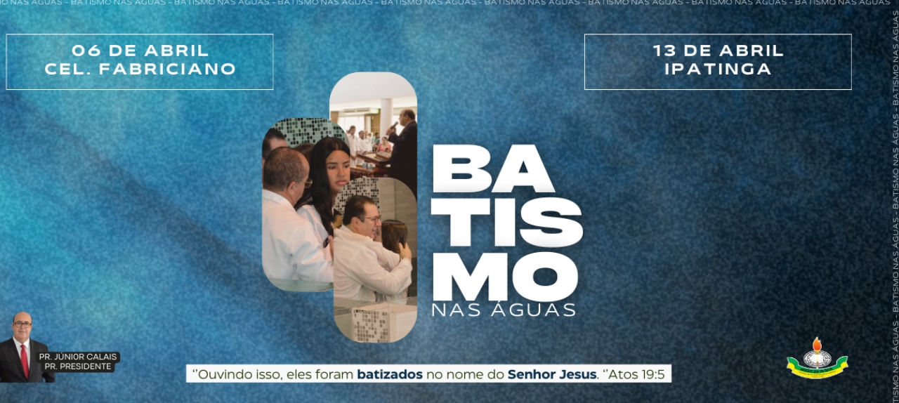 Batismo nas águas - Ipatinga 13/04/2025