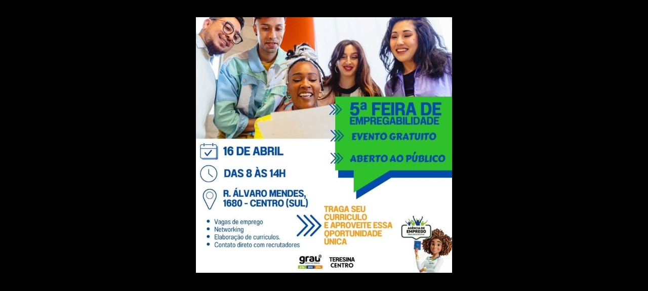 INSCRIÇÕES DE VOLUNTÁRIO PARA A  5° FEIRA DA EMPREGABILIDADE