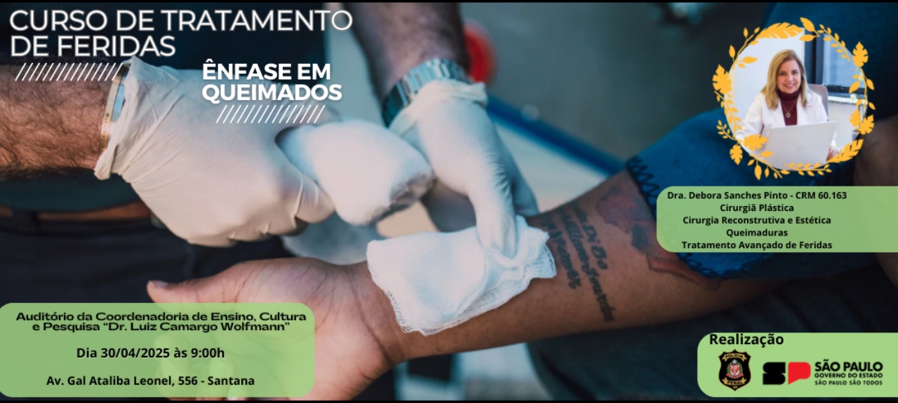 Curso de Tratamento de Feridas com Ênfase em Queimados