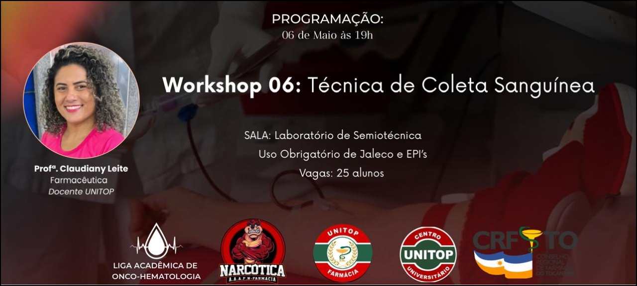 Workshop 06 - Técnica de Coleta Sanguínea