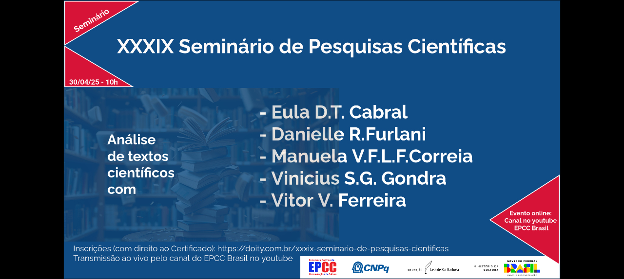 XXXIX Seminário de Pesquisas Científicas