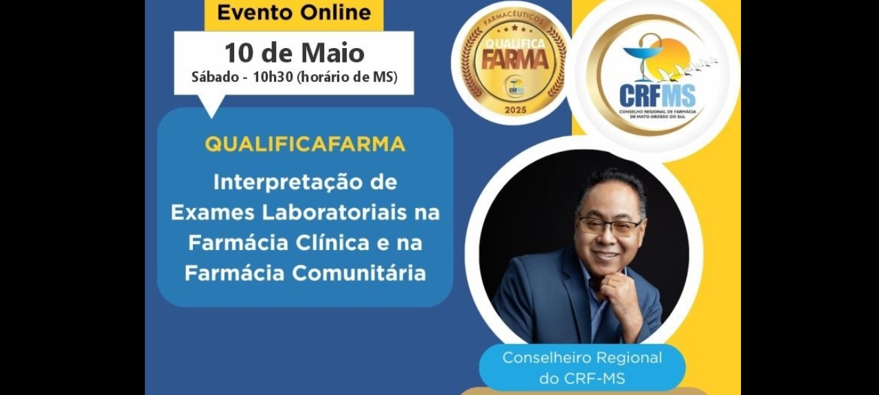 QUALIFICAFARMA: Interpretação de Exames Laboratoriais na Farmácia Clínica e na Farmácia Comunitária