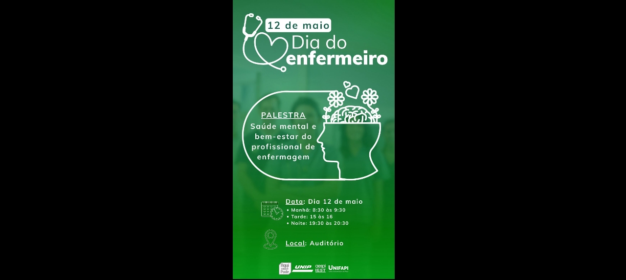 Palestra: Saúde Mental  e Bem-estar do Profissional de Enfermagem