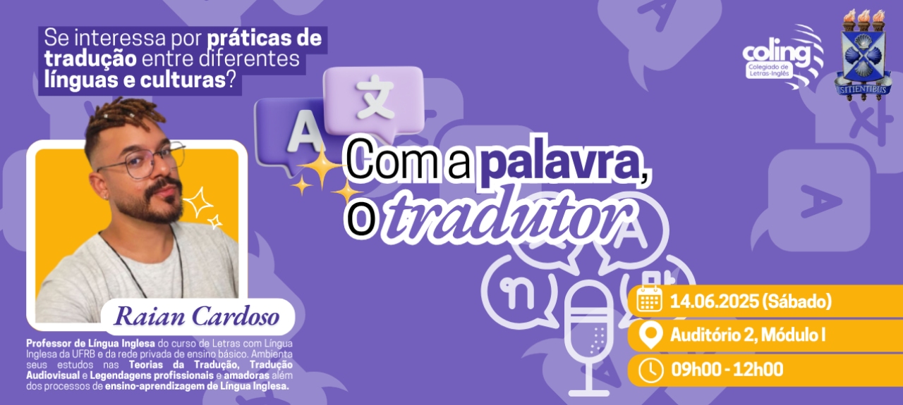 Com a palavra, o tradutor