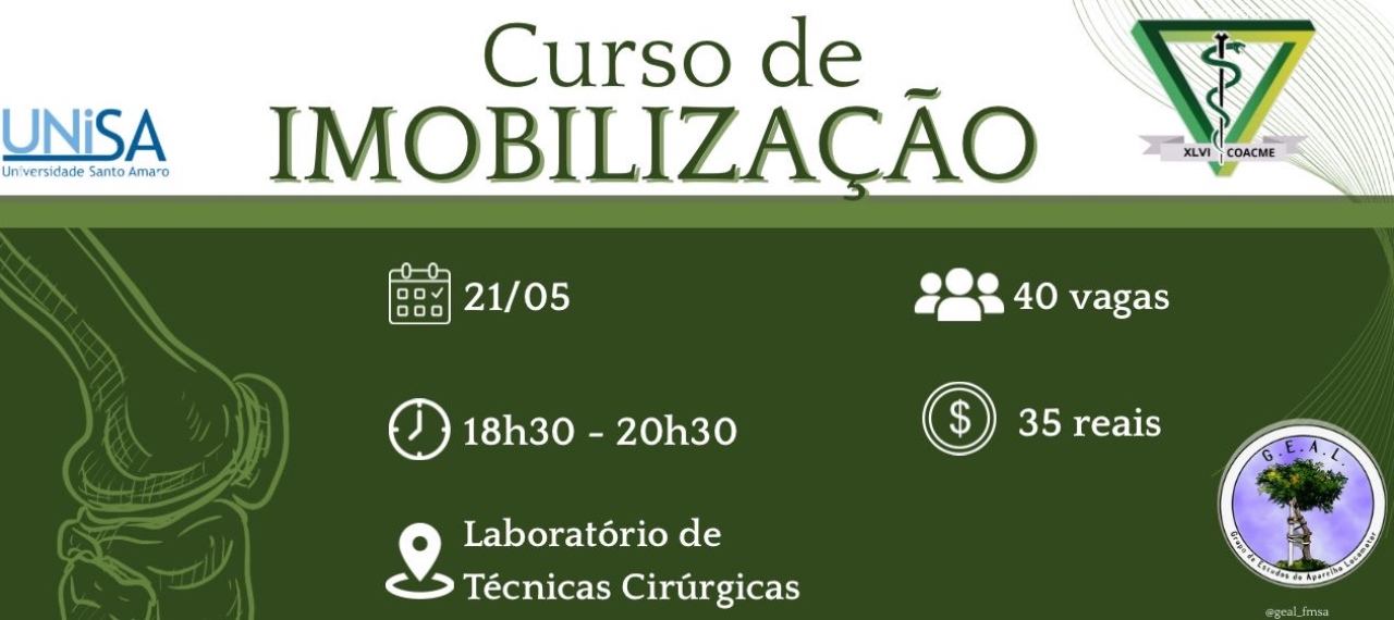 Curso de imobilização
