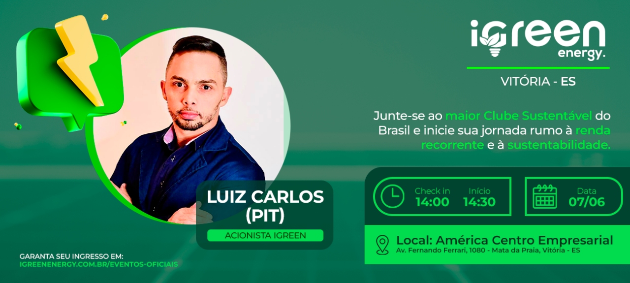Evento Presencial iGreen - Vitória (ES) 07/06