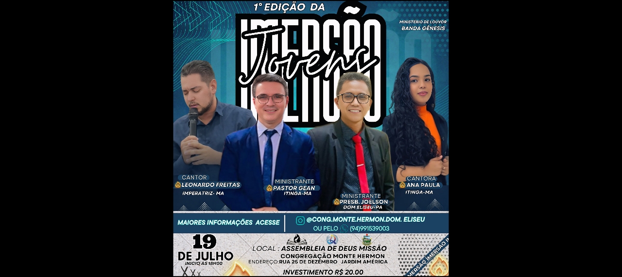 1°  EDIÇÃO DA IMERSÃO JOVEM