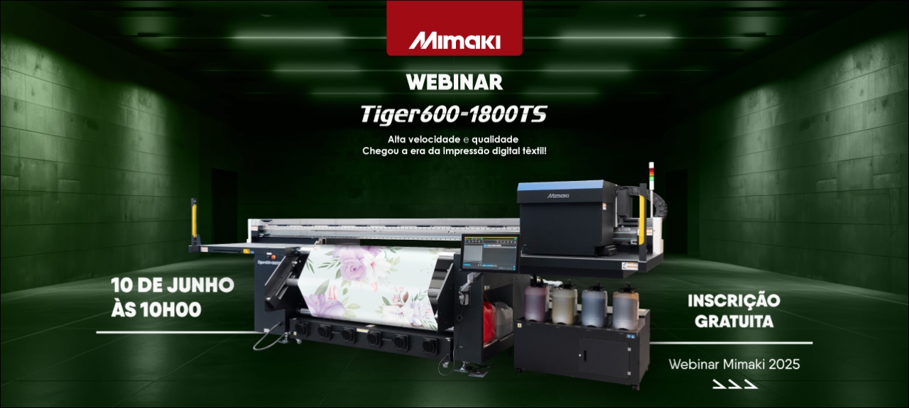 Tiger600-1800TS - Impressora Sublimática de Alta Velocidade e Qualidade.