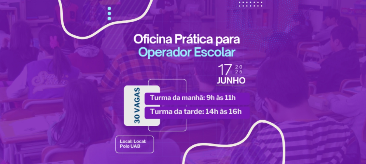 Formulário de Inscrição - Oficina Prática para Operador Escolar