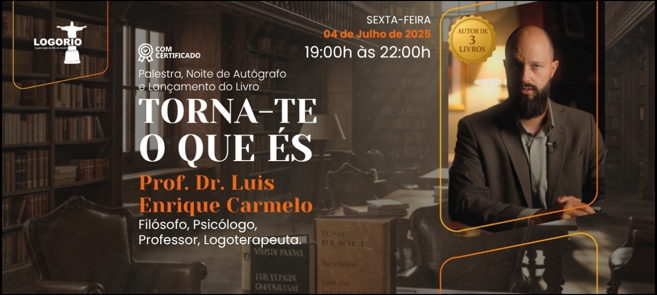 TORNA-TE O QUE ÉS (Palestra, Noite de Autógrafo e Lançamento do livro)