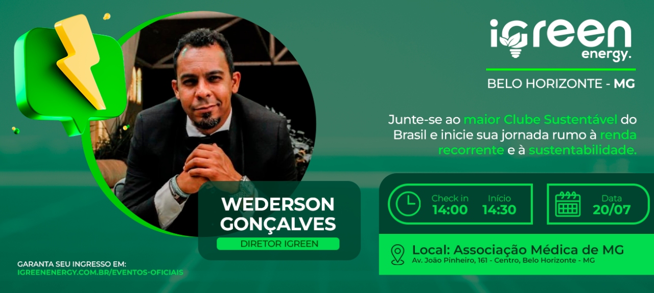 Evento Presencial iGreen - Belo Horizonte (MG) 20/07