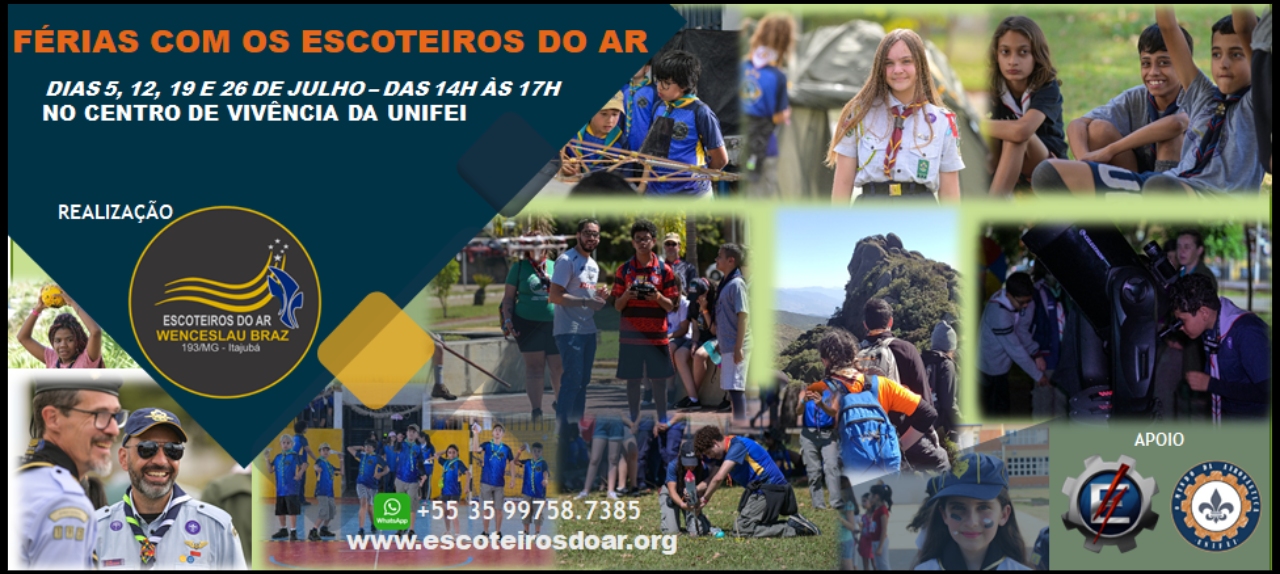 FÉRIAS COM OS ESCOTEIROS DO AR 2025