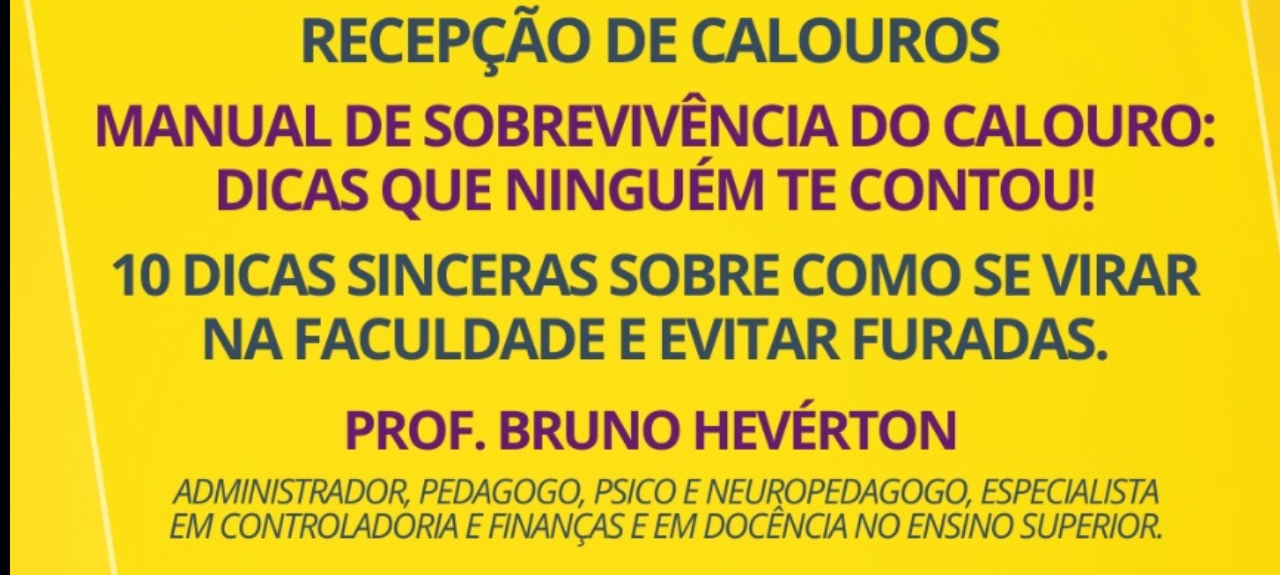 Recepção de calouros - Manual de Sobrevivência do Calouro