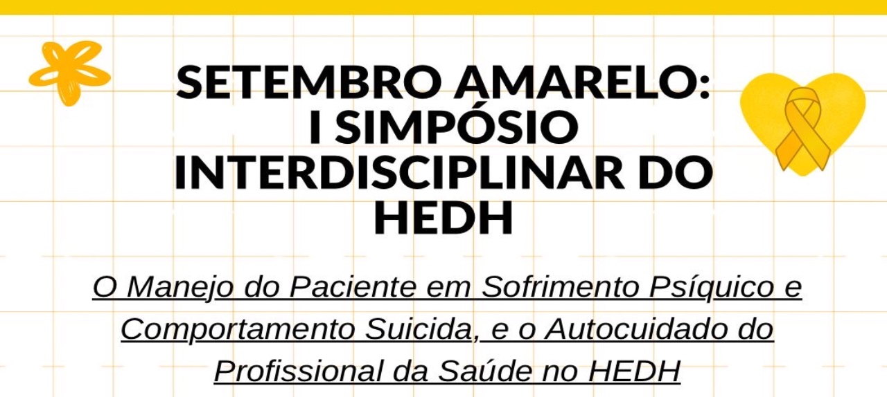 I Simpósio Interdisciplinar do Setembro Amarelo