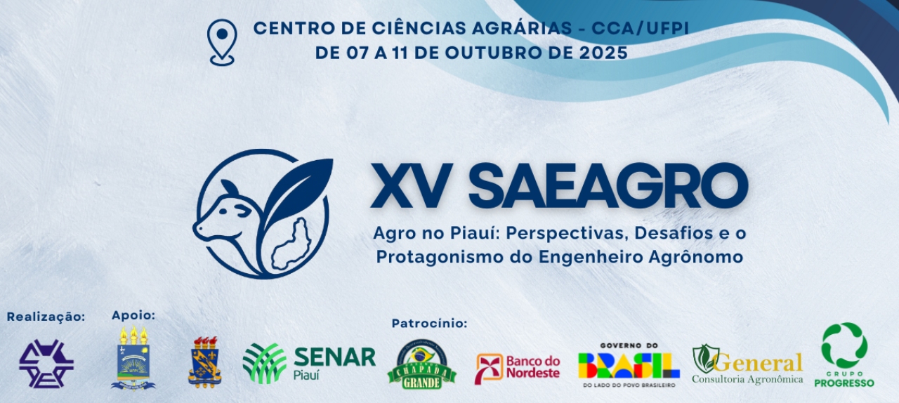 XV SEMANA ACADÊMICA DE ENGENHARIA AGRONÔMICA