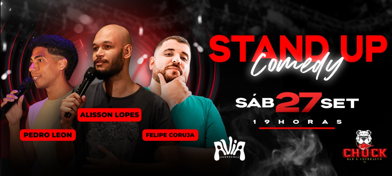 Sábado de Stand Up Comedy no Chuck Bar - Maceió/AL